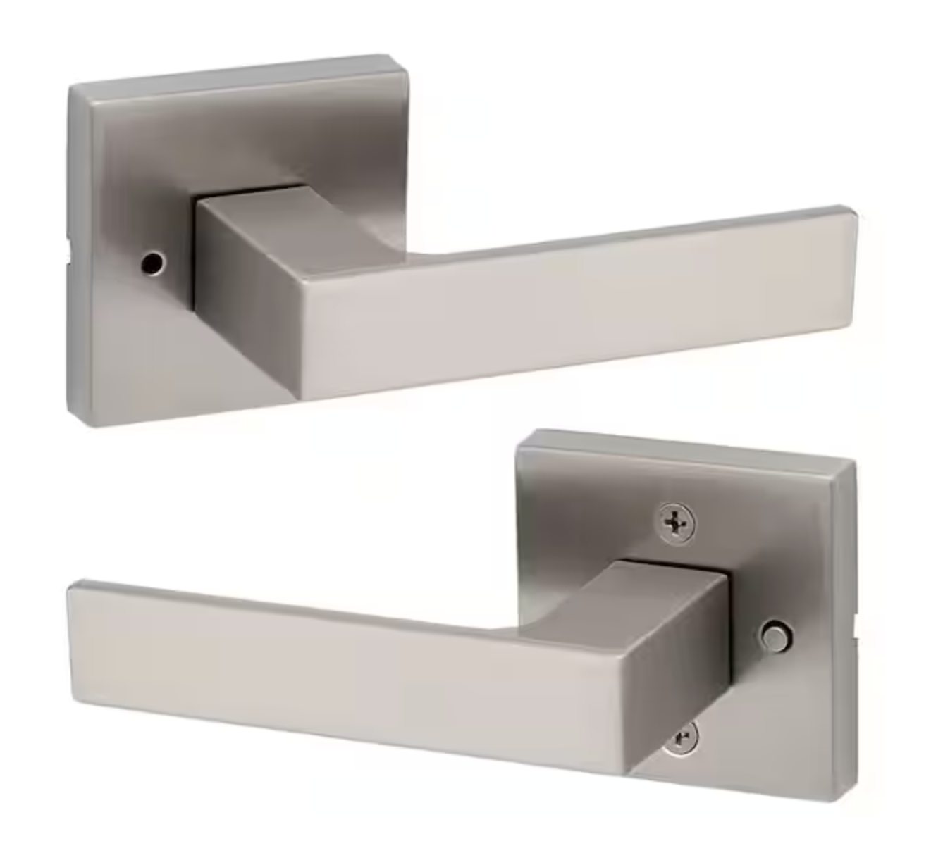 Lever Singapore cuadrado para cuarto/baño (SATIN)