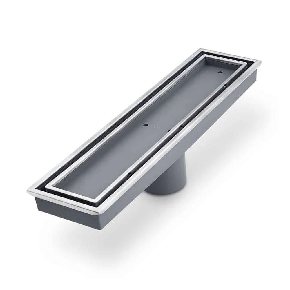 Lagos Veil (Tile-In) Linear Drain 12" CROMO