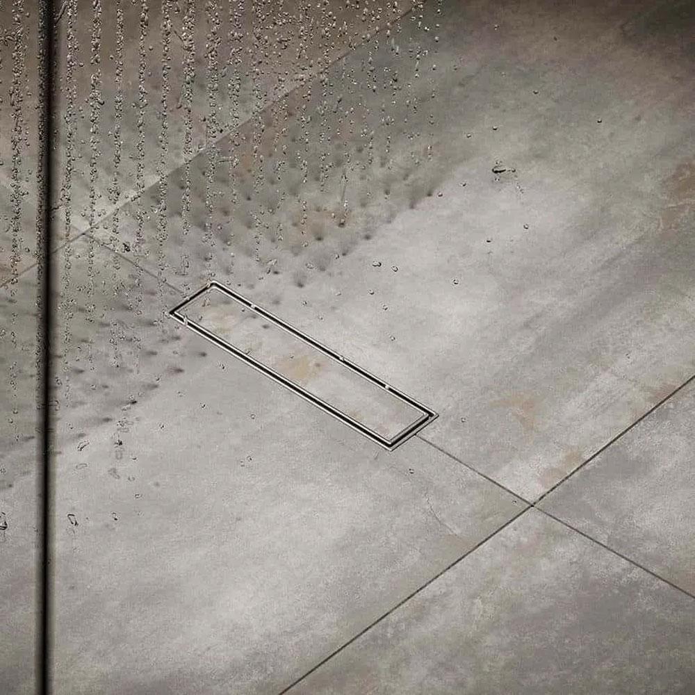 Lagos Veil (Tile-In) Linear Drain 12" CROMO