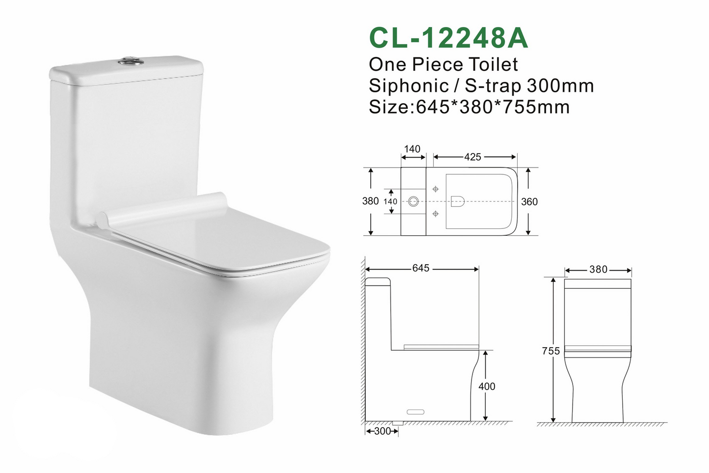 Inodoro CL-12248A BLANCO