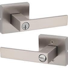 Lever Singapore cuadrado para entrada (SATIN)