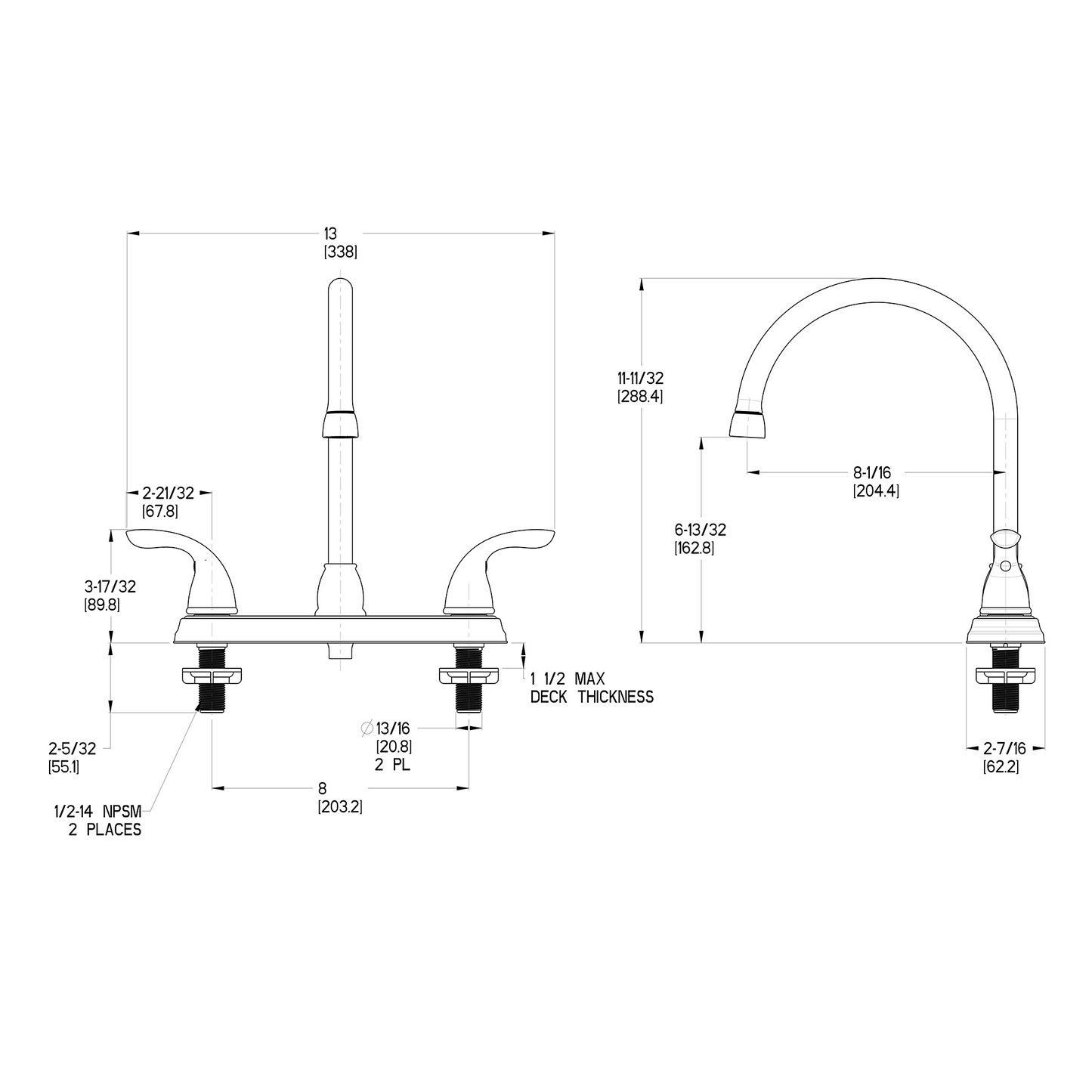 Pfirst Series G136-2000 Kitchen Faucet