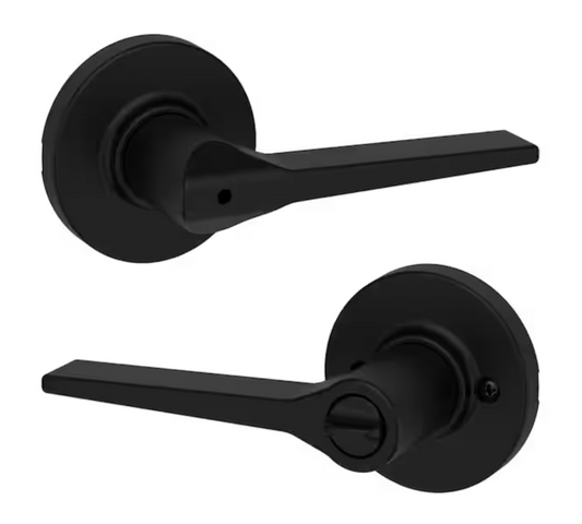 Lever Hollis redonda para cuarto/baño (NEGRO)