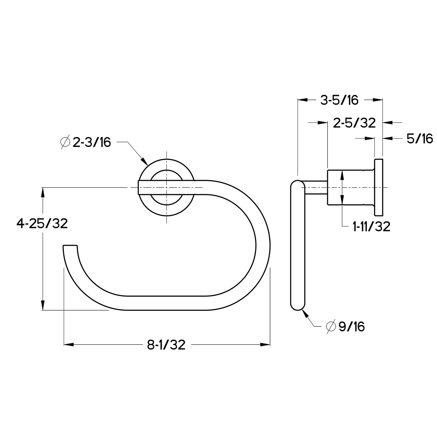 CONTEMPRA TOWEL RING BRB-NC1K