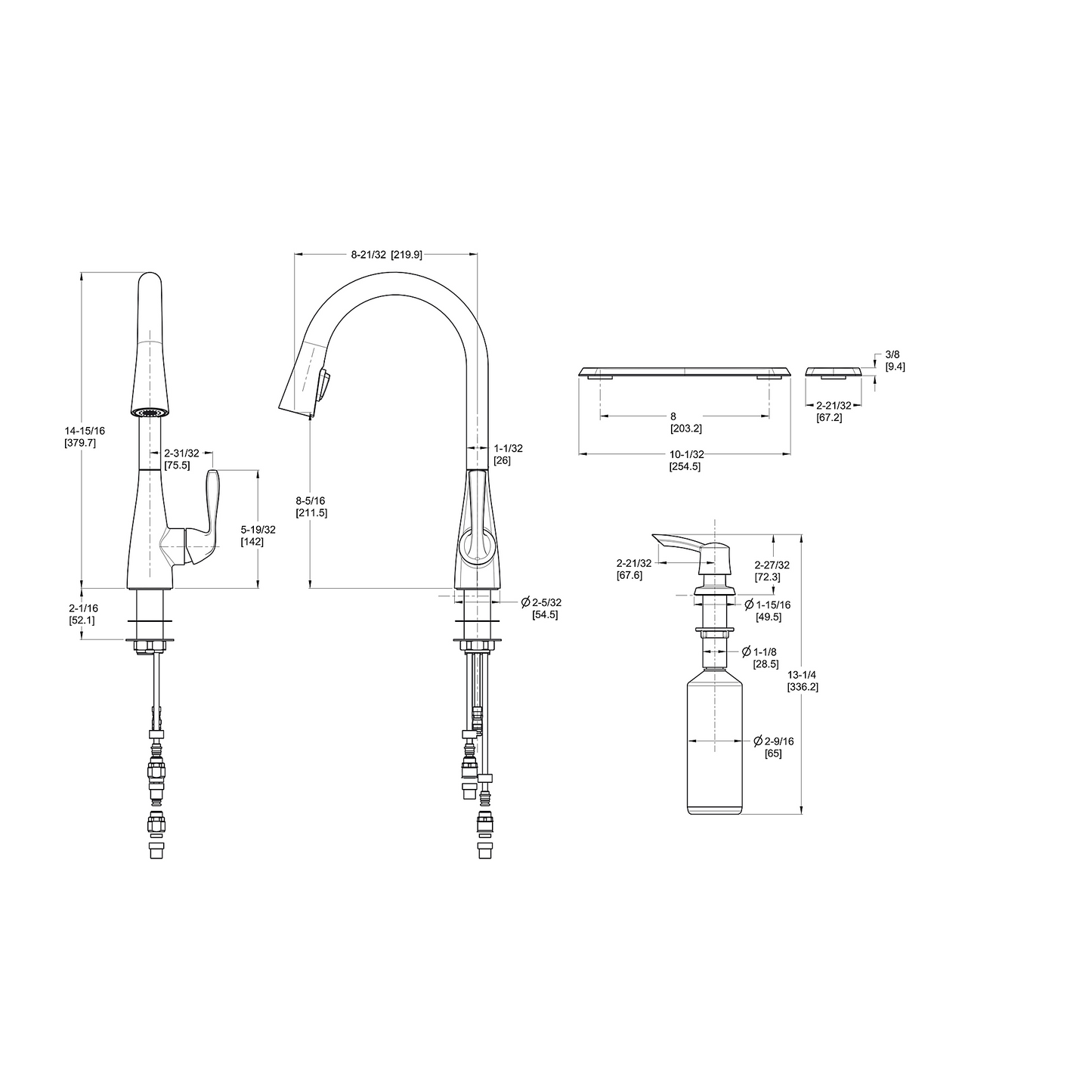 Lima 1-Handle Pull-Down F-529-6LMS