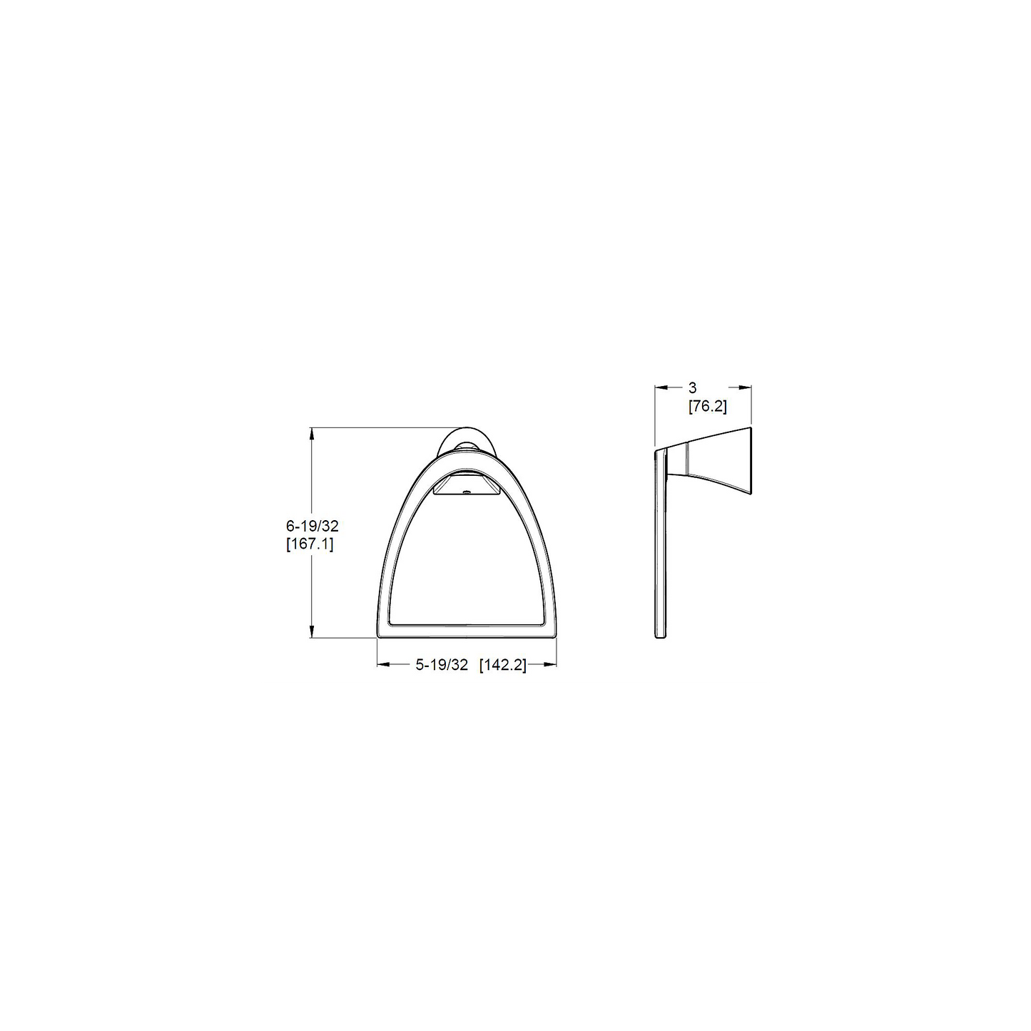 BRB-KA0C KARCI TOWEL RING CROMO