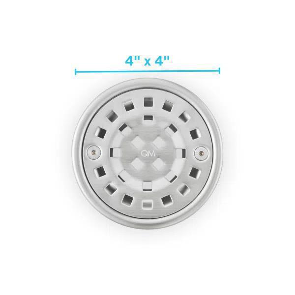 Bay Serie Drain Round 4" Satin