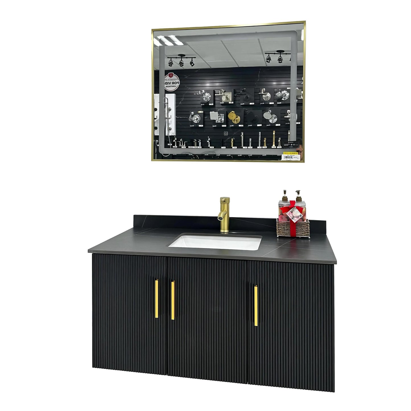 K04-100 BLACK (GOLD HANDLE)