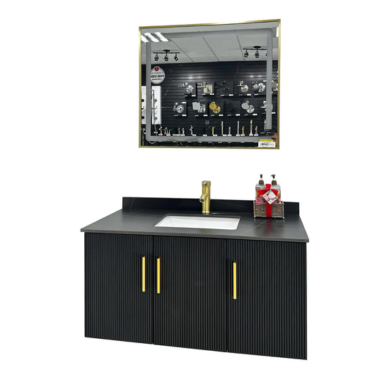 K04-100 BLACK (GOLD HANDLE)