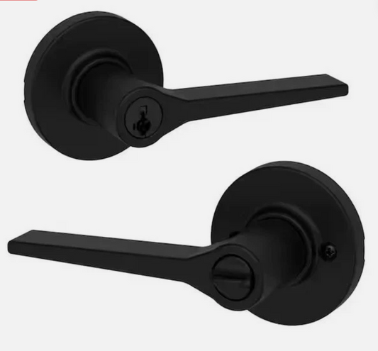 Lever Hollis redonda para entrada (NEGRO)