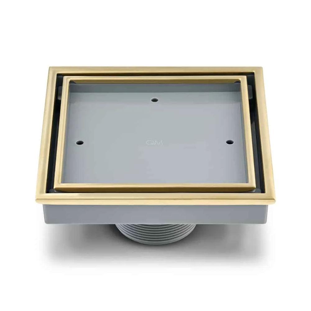 Lagos veil series Drain 5 3/4 X 5 3/4 ORO