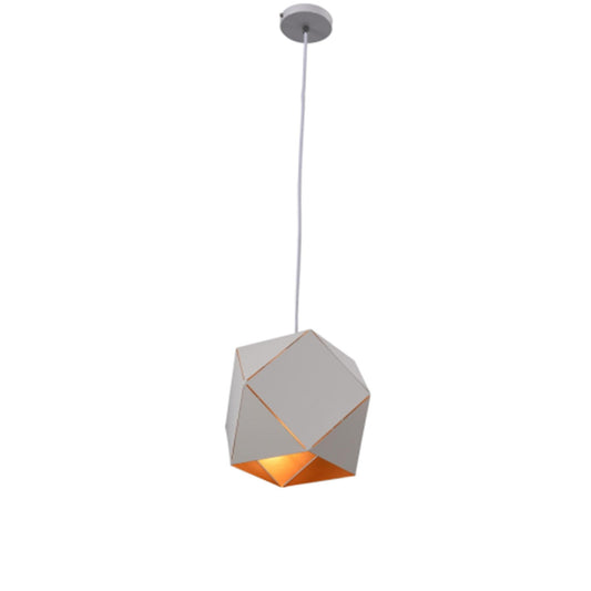 LAMPARA DE TECHO OPM-1009GR WHITE & GOLD