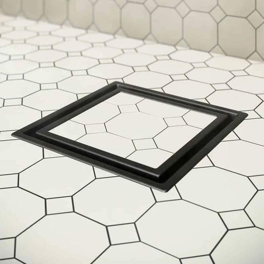 Lagos Serie Drain 5 3/4 X 5 3/4 NEGRO