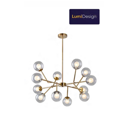 LAMPARA DE TECHO RT-6109-12B BRUSH GOLD